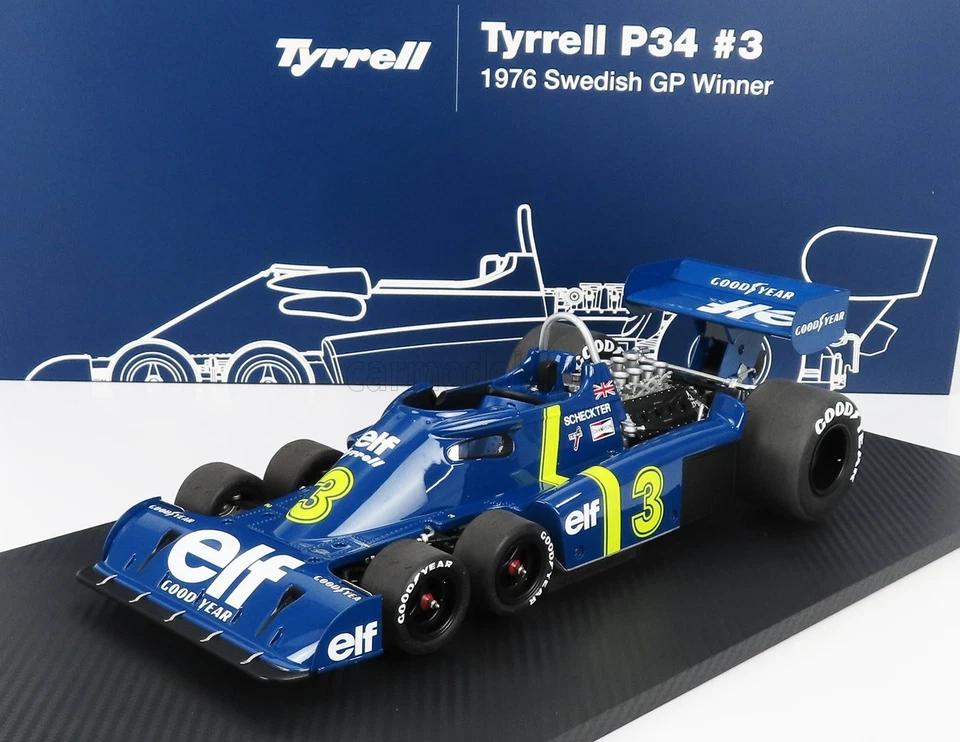1/12 TRUESCALE - TYRRELL - F1  P34 ELF 6 WHEELER N 3 WINNER SWEDEN GP TSM120006 - Immagine 1 di 1