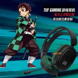 ASUS GAMING Demon Slayer Kamado Tanjirou Headset headphone Limited edition - Picture 1 of 7
