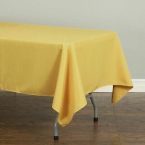 Tablecloth 60 x 102 in Rectangular Polyester Tablecloth Wedding Event Party