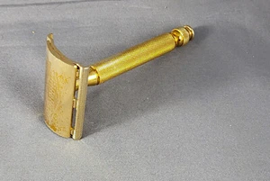 Rasoio Gillette Gold Ball Tip DE - senza codice data - modello fine anni '40 - pulito - Foto 1 di 4