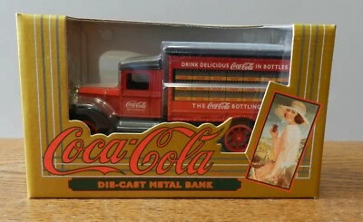 1993 Ertl 1931 Delivery truck Coca Cola 1:34 scale coin bank - Image 1 of 4