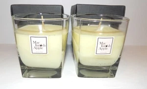 LOVELY SET OF 2 LASTING IMPRESSIONS BY ACADIAN MACINTOSH APPLE CANDLES IN BOX - Picture 1 of 6