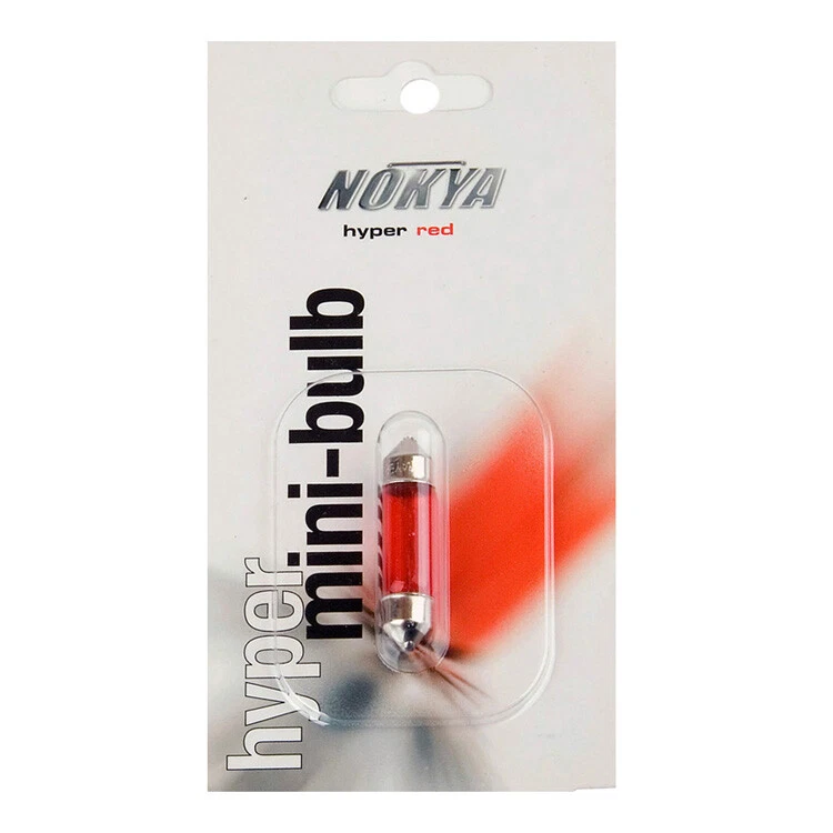 Nokya 10X37mm Festoon Halogen Bulb Red 10W R165 - Image 1 of 1