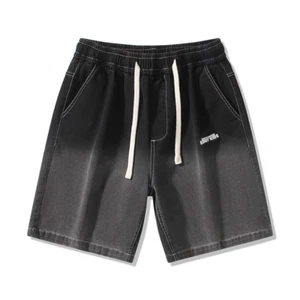 Large Size Oversize Denim Shorts Men's Summer Nickel Pants Loose Casual Pants - Picture 1 of 6