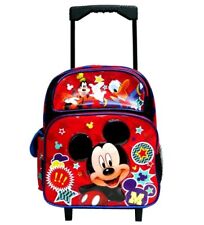 Disney Mickey 12"  Rolling School Travel Backpack
