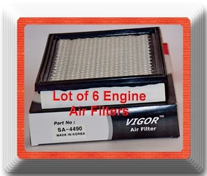 Lote 6 filtros de aire del motor 4490 CA6541 se adapta a: Ford Probe Mazda 626 MX-6 VW Corrado - Imagen 1 de 3