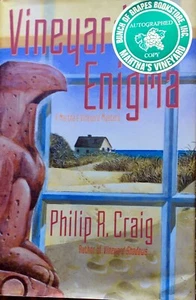 Vineyard Enigma by Philip A. Craig, HC, DJ, 1st 1st BRAND NEW SIGNED - Picture 1 of 12