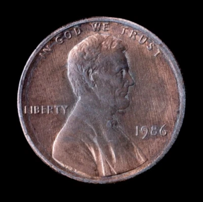 [033] 1986 Lincoln Penny - Image 1 of 2