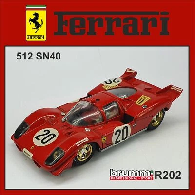 FERRARI 512 SN BRUMM R202 SCALA 1:43 SENZA SCATOLA (C106) - Immagine 1 di 4