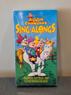 Alvin and the Chipmunks Video Ragtime Cowboy Joe (VHS, 1994) - Image 1 of 3