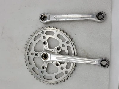 Juego de bielas vintage Stronglight 99 carretera/pista/BMX 170-cónico cuadrado-usado-1 anillo 47t Foto 1 de 4