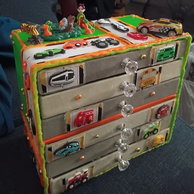 (ЧЕРНАЯ ПЯТНИЦА РАСПРОДАЖА) Для мальчиков 6-уровневая, автомобильная сувенирная коробка - Изображение 1 из 4