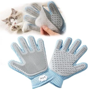 2 in 1 Pet Grooming Gloves for Dogs & Cats, Fur Remover Glove, Grooming...  - Picture 1 of 7