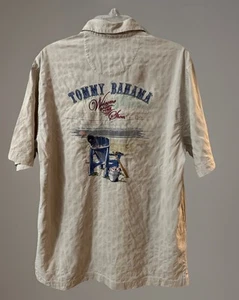 Tommy Bahama Silk “New York Yankees” MLB Welcome To The Show Embroidered Shirt M - Picture 1 of 23