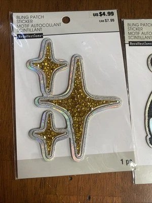 LOT OF 5 Bling Patches Stickers - Image 1 of 4