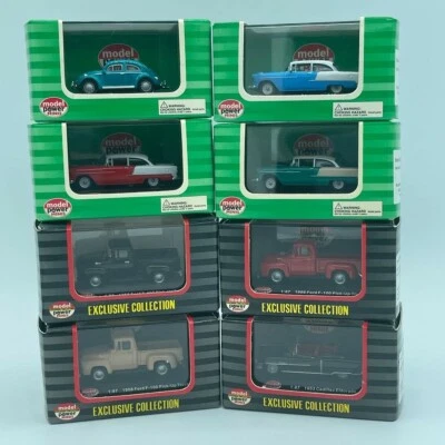 MODEL POWER MINIS - HO SCALE 1:87 - DIE CAST METAL - SET OF 8 - Image 1 of 4