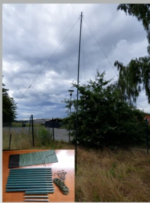 Dielektrisch Teleskopmast Mast Antennenmast Amateurfunk Kunststoff GFK funkmast - Bild 1 von 4