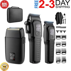 PRO Máquinas Profesionales Para Cortar Cabello Maquina Cortadora De Pelo Set MEN - Picture 1 of 8