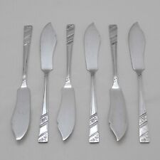 SILVER ROSE Design Viners of Sheffield Silver Service Cutlery Six Fish Knives