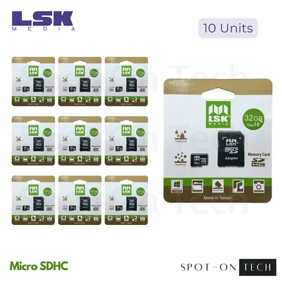 LSK Micro SDHC 32GB Memory Card Class10 With Adapter Taiwan Same day Ship BULK - Image 1 of 4