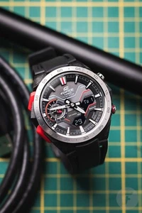 Reloj para hombre Casio Edifice ECB-2200P-1A Windflow Series energía solar resina negra - Imagen 1 de 4