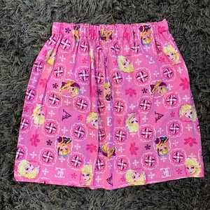 Size 8-12 Skirt Girls Frozen Movie Glitter Sparkle Pink Skirt Elastic Waist - Picture 1 of 4