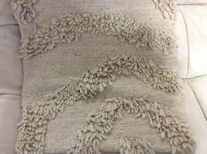 Meso Goods Tierra Pillow Cover Miguel 18x18 NEW Natural Ivory - Picture 1 of 1