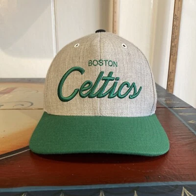 Sombrero Boston Celtics Sombrero Ajustable Boston NBA Mitchell Ness Snapback Gorra Verde Foto 1 de 4