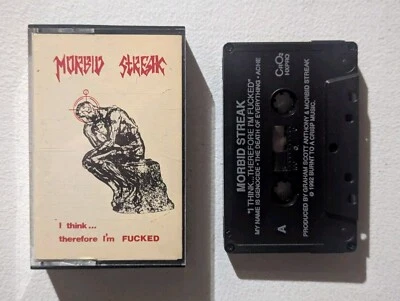 MORBID STREAK I Think Therefore I'm Fucked 1992 Demo Tape Thrash Metal Hardcore - Image 1 of 3