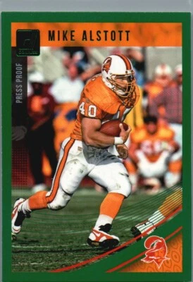 2018 Donruss #235 Mike Alstott Press Proof Green - Image 1 of 2