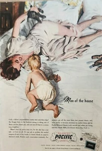 1945 Balanced pacific sheets Vintage ad man of the house - Picture 1 of 1