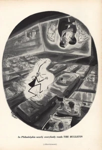 Philadelphia Bulletin 1967: anuncio impreso vintage - Imagen 1 de 1