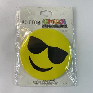 Nuevas gafas de sol Emoji Expressions con botón de 3 pulgadas pasador cara sonriente - Imagen 1 de 2