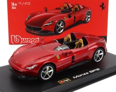 MODELLINO AUTO STATICO DIECAST FERRARI MONZA SP2 2018 ROSSO MODELLISMO 1/43 - Immagine 1 di 4
