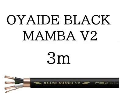 OYAIDE BLACK MAMBA V2 Audio Power Cable 3.0m units 3.5SQ Polymeric Polyolefin - Image 1 of 4