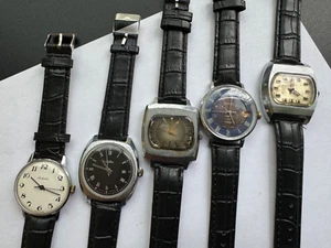Watch Soviet USSR 5Pcs Raketa Slava Zim Vostok Read the description Mega Lot - Picture 1 of 20