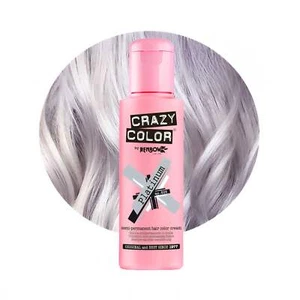 Crazy Color - Semi Permanent Hair Colour Cream Platinum No.028 100ml - Picture 1 of 8