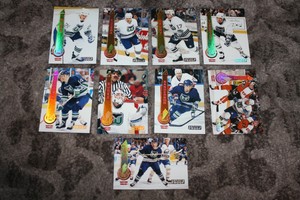 1994-95 Pinnacle Artist's Proofs HARTFORD WHALERS TEAM LOT (9) TURCOTTE