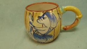 COFFEE MUG ITALY Italian Pottery Majolica #101/36 RABBIT VERY NICE!! - Picture 1 of 6