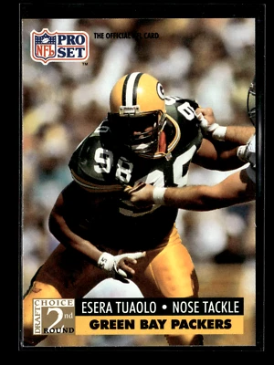 1991 Pro Set  #764 Esera Tuaolo RC Green Bay Packers - Image 1 of 2