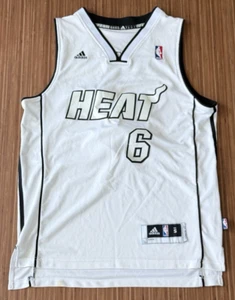 Miami Heat LeBron James Adidas Jersey White Hot Edition Size S Swingman +2in - Picture 1 of 5