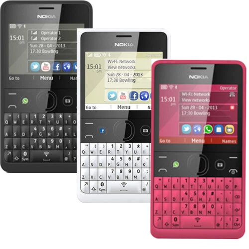 Nokia Asha 210 2G 32MB Mobile Phone Bundle Unlocked phone or FULL SET