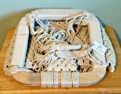 Columpio para bebé Macrame - Silla columpio hamaca cuerda boho natural para bebé Foto 1 de 3