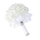  Weiß Schleife Blumen Halten Brautjungfer Künstliche Pflanzen