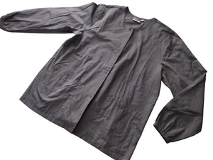 SCRUB ZONE Scrub Shirt,L,Gray,Unisex Button Up - Picture 1 of 6