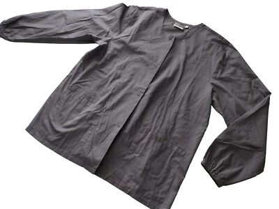 Camisa Médica SCRUB ZONE, L, Gris, Unisex Abotonada Foto 1 de 4