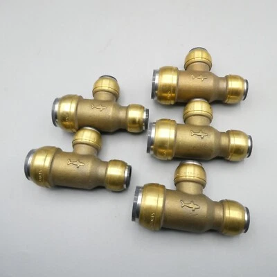 X5 Sharkbite 22mm x 15mm x 15mm Ramo di Corsa Ridotta T-shirt Push Fit 5 pz - Immagine 1 di 4