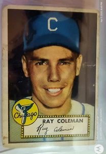 Ray Coleman 1952 Topps #211 en muy buen estado, espalda roja - Imagen 1 de 4
