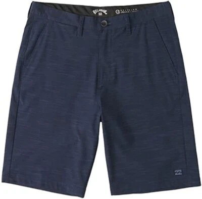 Pantalones Cortos Billabong Crossfire Slub Híbridos Cómodos para Caminar para Niños, Azul Marino, 24 Foto 1 de 2
