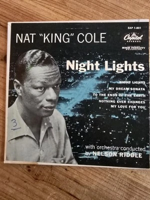 Nat King Cole Night Lights Capital Records EAP 1-801 - Image 1 of 3